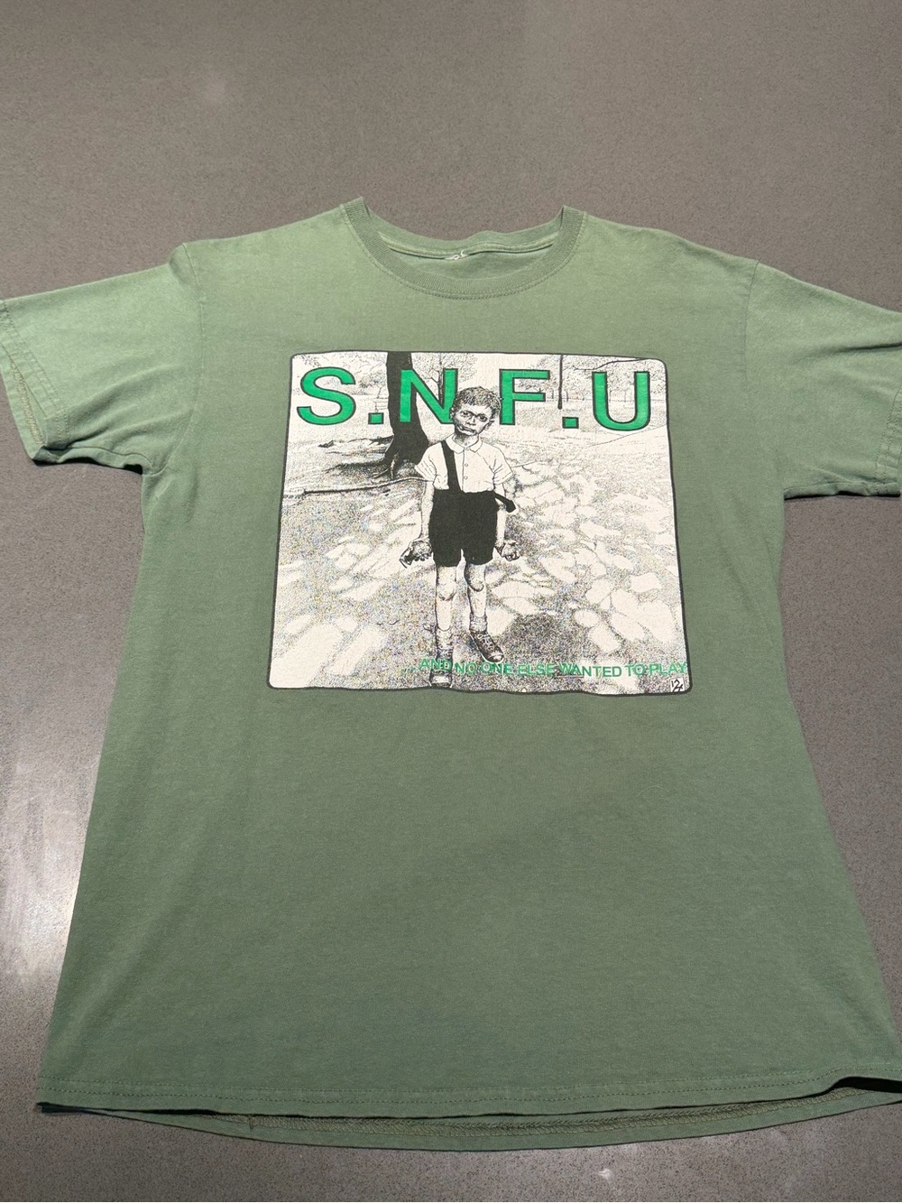 SNFU vintage - Sage Green Men's T-Shirt